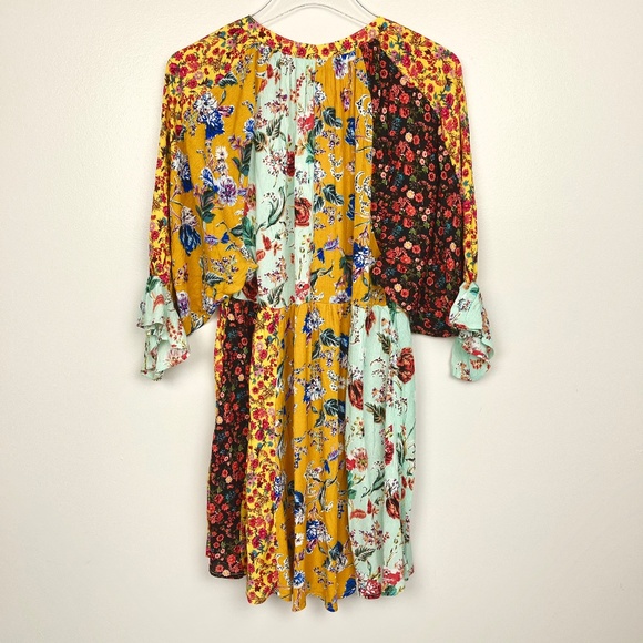 UMGEE Sunshine Mixed Floral Print Babydoll Dress - Picture 8 of 12